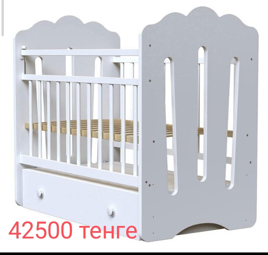 Кроватки детские ВДК  для новорожденных, с маятником.
