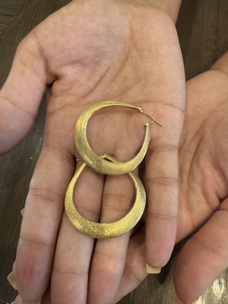 Золотые серьги 750 проба