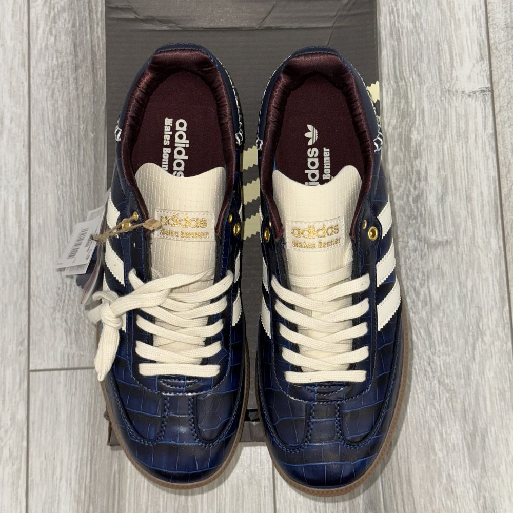 [8.5US / EU42] Adidas x Wales Bonner | SAMBA OG Croc - Collegiate Navy