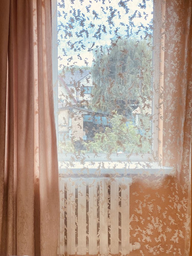 Продам тюль со шторами