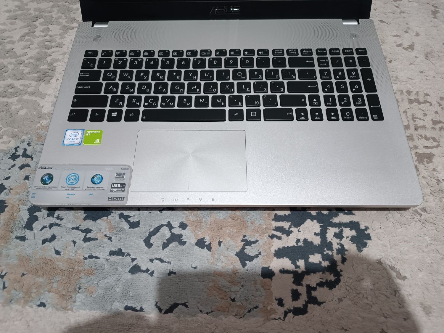 Мощный, Игровой core i7 с SSD, Full HD ноутбук Asus