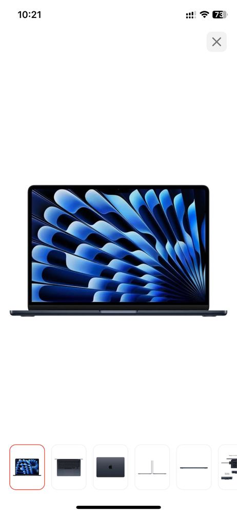 Ноутбук Apple MacBook Air 13 2024 / 16 Гб / SSD 256 Гб
