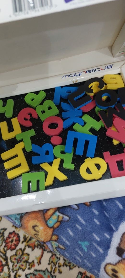 Развивающая игра мягкие буквы