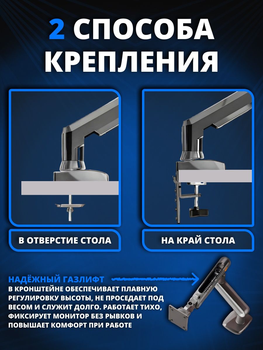 Кронштейн для монитора F80XD желтый