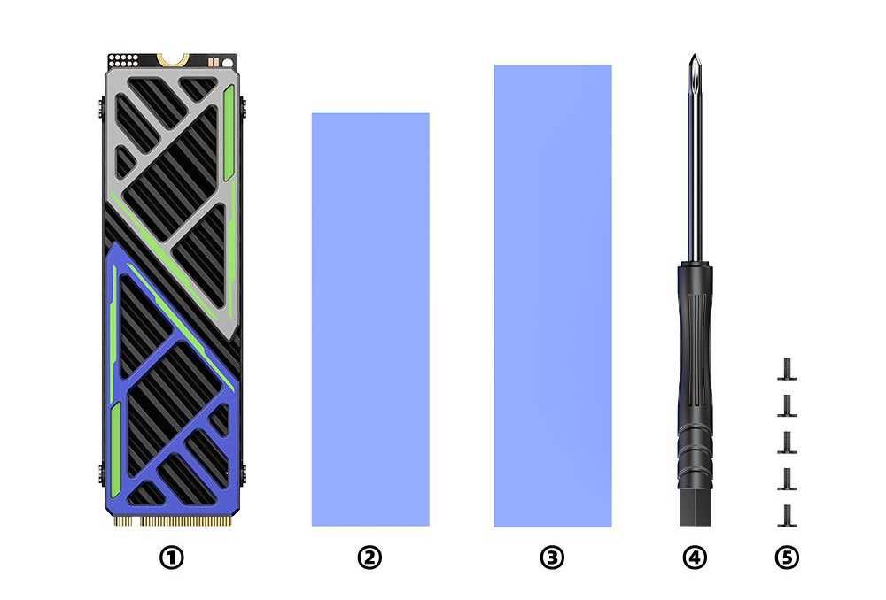 Радиаторы для ssd m2 Auiu