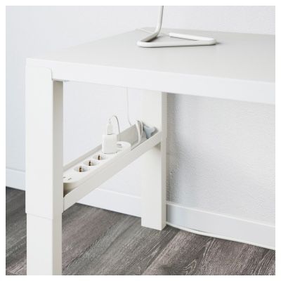 IKEA ПОЛЬ Письменный стол, белый, 128x58 см