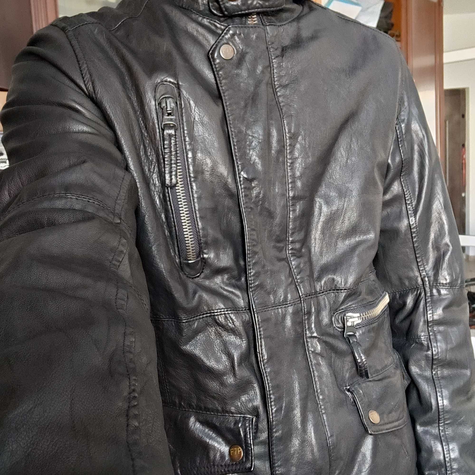 Модная кожаная куртка Firetrap x Jason Voorhees с капюшоном 48р из США