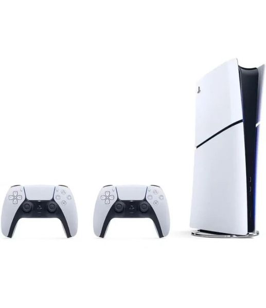 Новый ps5 slim 1TB  2 геймпада , 6 игр