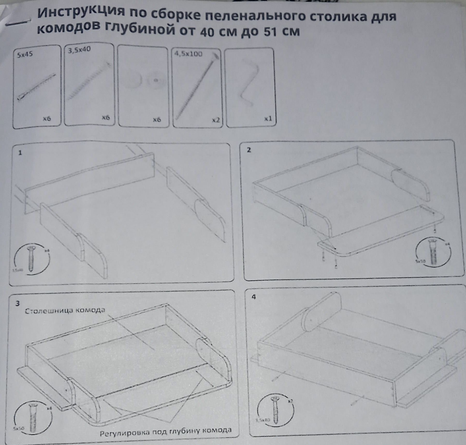 Пеленальный столик