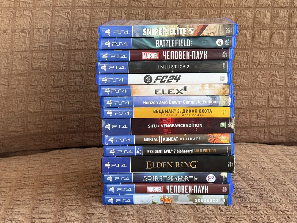 Игры на PlayStation 4,Elden Ring,Sifu,Resibent 7,Sniper Elite 5,FC24