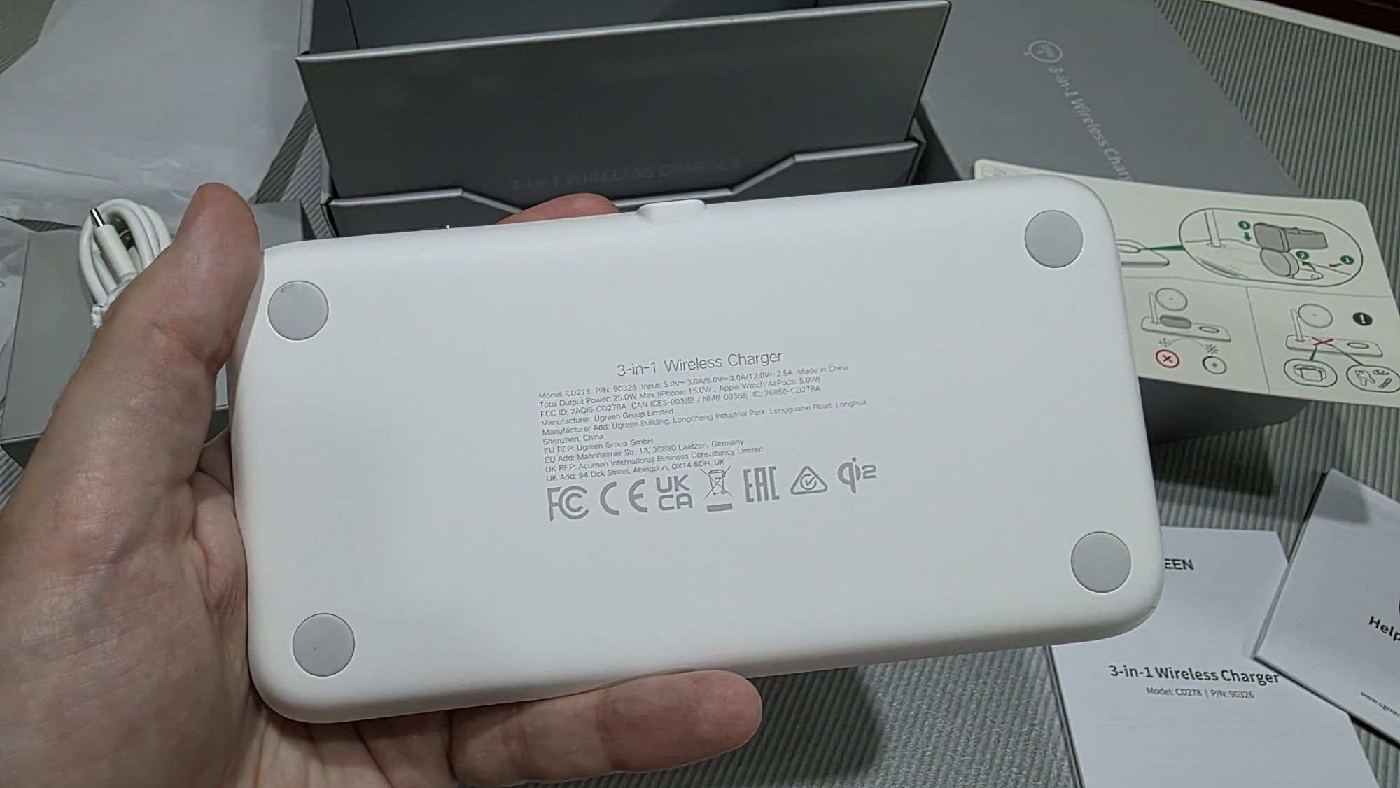 Ugreen qi2 Magsafe Беспроводная зарядка Ugreen для iPhone