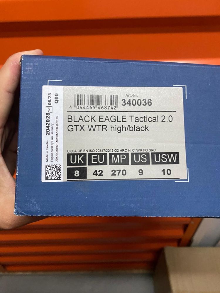 Зимние тактические ботинки Black Eagle Tactical 2.0 GTX WTR High Haix