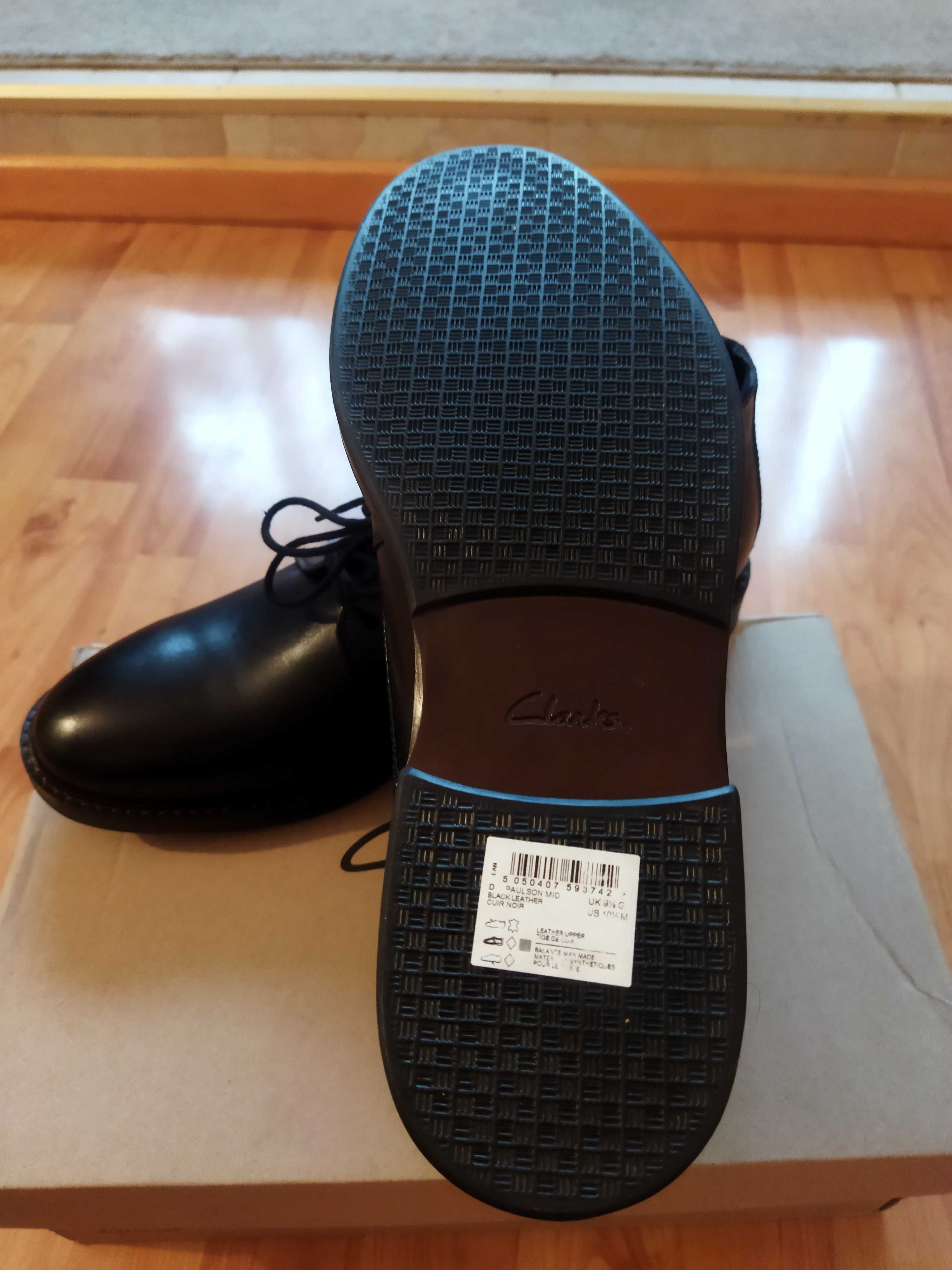 Ботинки модельные Clarks (Великобритания),кожа,оригинал,новые,р-р 43