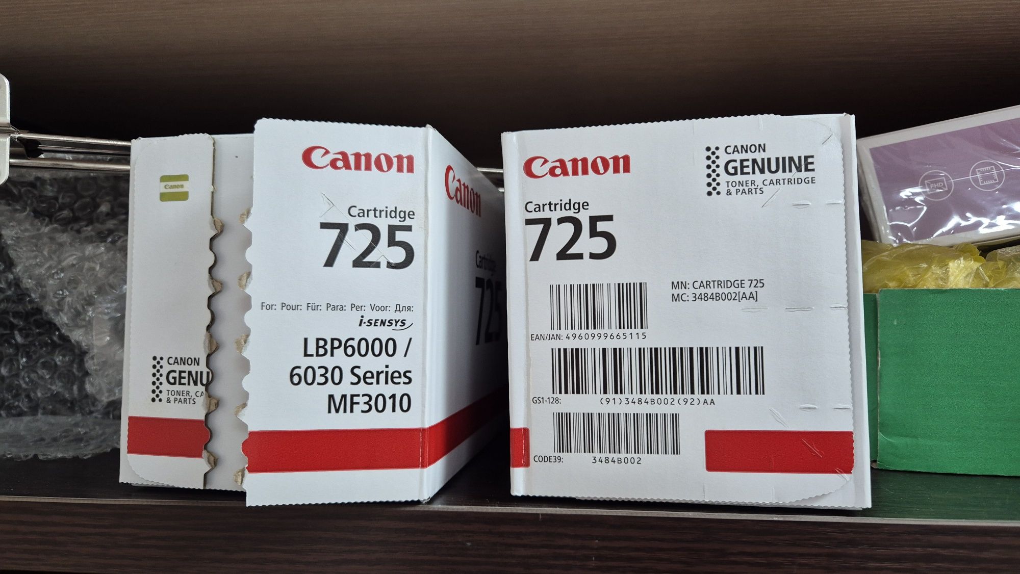 Новые катриджи canon