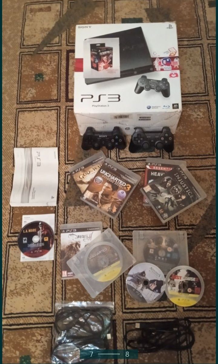 PS3 коробка, 10 дисков