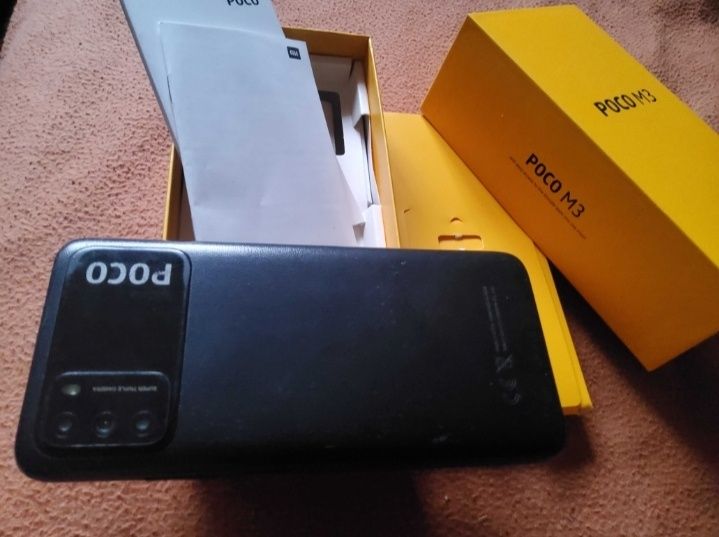 Poco m3 128gb  состояние нового 6000 батарейка телефон сотовый ТОРГ