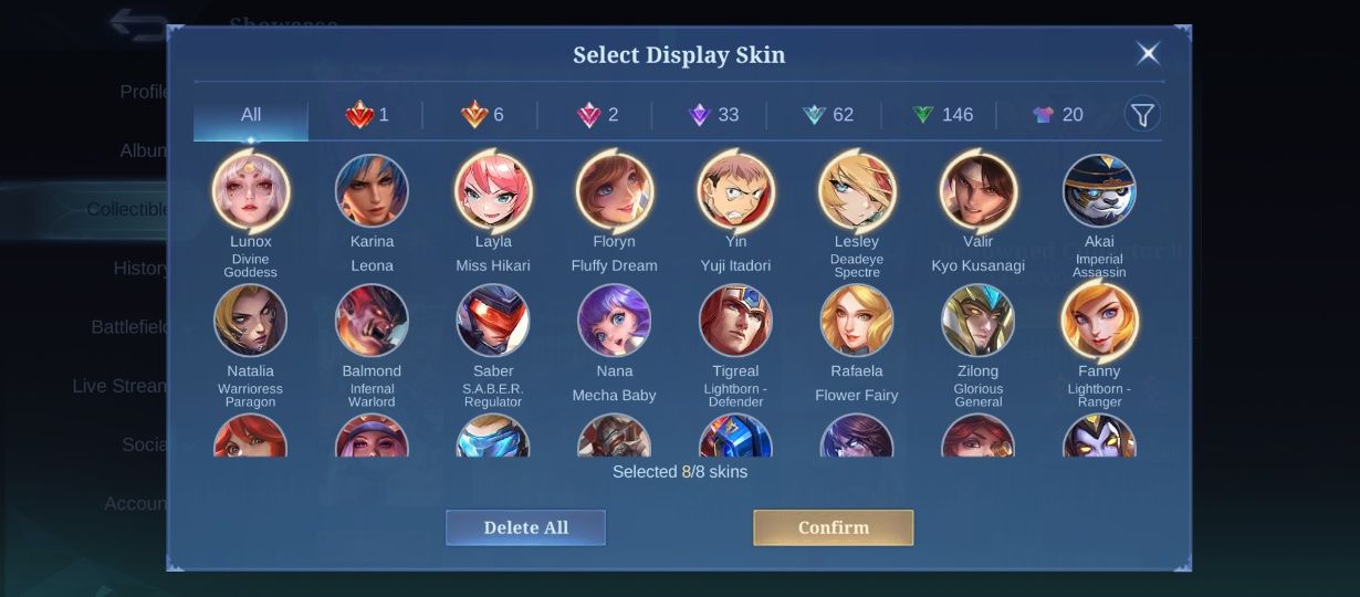 Mobile legends Account