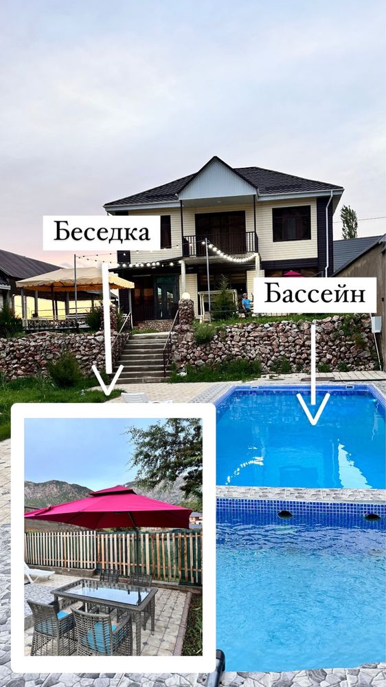 Бургулюк, Коттедж в бургулюк, дача, гостевой дом, аренда, Ленгер