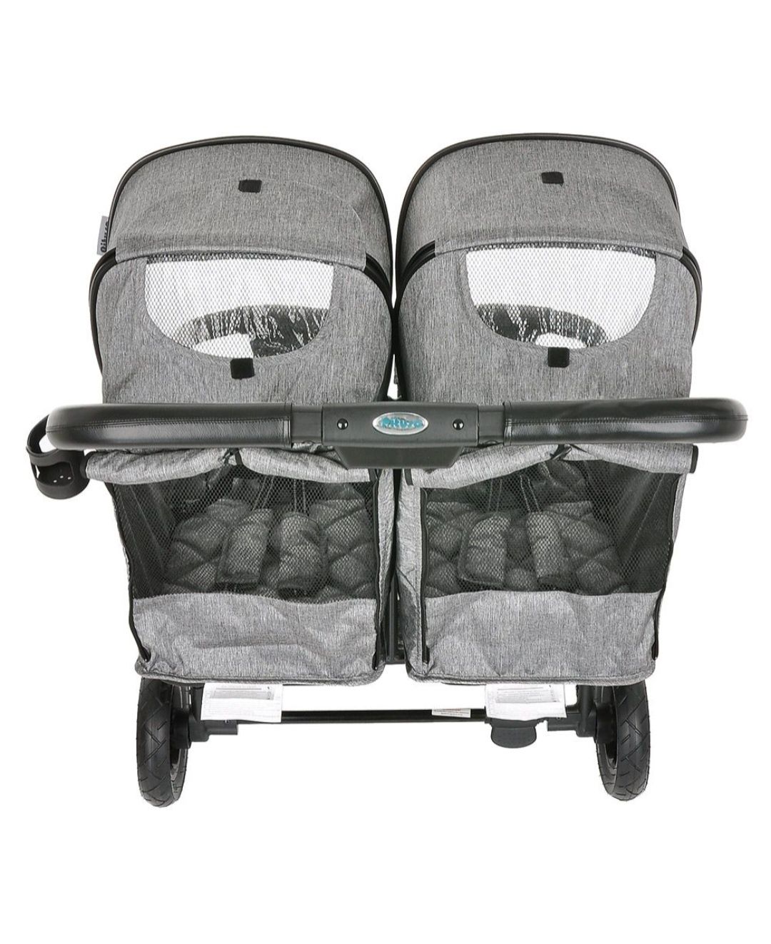 Коляска для двойни Pituso Duocity Air, Grey Metallic (Серый Металлик)