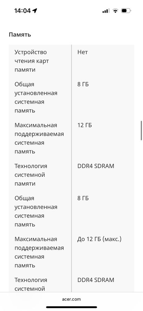 Ноутбук офисный Acer Extensa 15