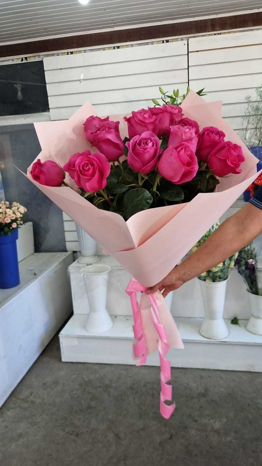 51 роза Акция букеты цветов доставка цветов Шымкент
