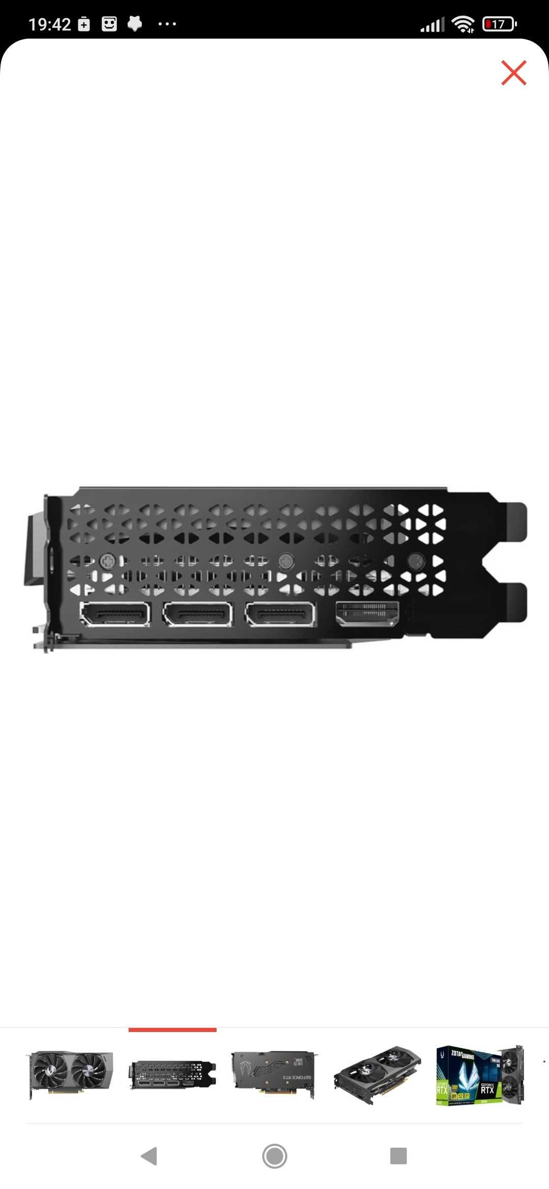 Видеокарта Zotac rtx 3050 8gb OverClocked version
