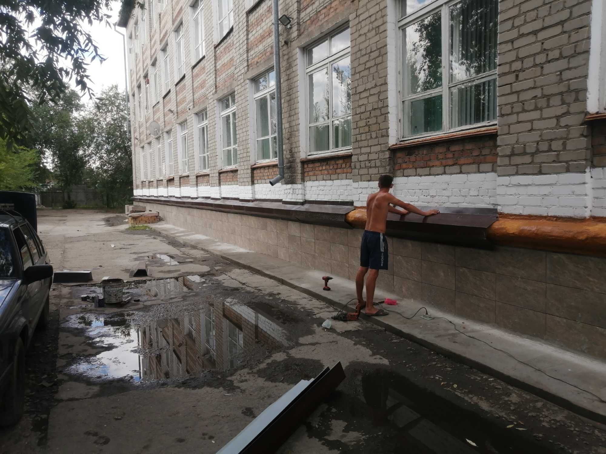 Установка металлических откосов, пластиковых откосов!