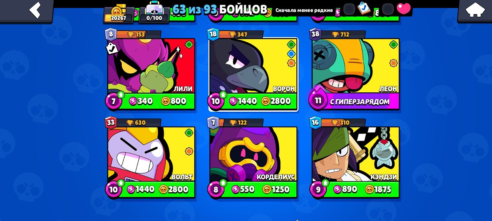 Игровой аккаунт Brawl Stars | 20.000 кубков
