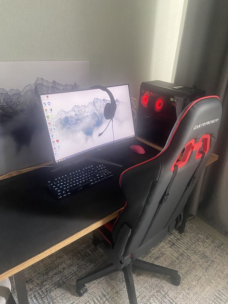 Компьютер + монитор 240 Гц+кресло DXracer+мышь, клавиатура, наушники