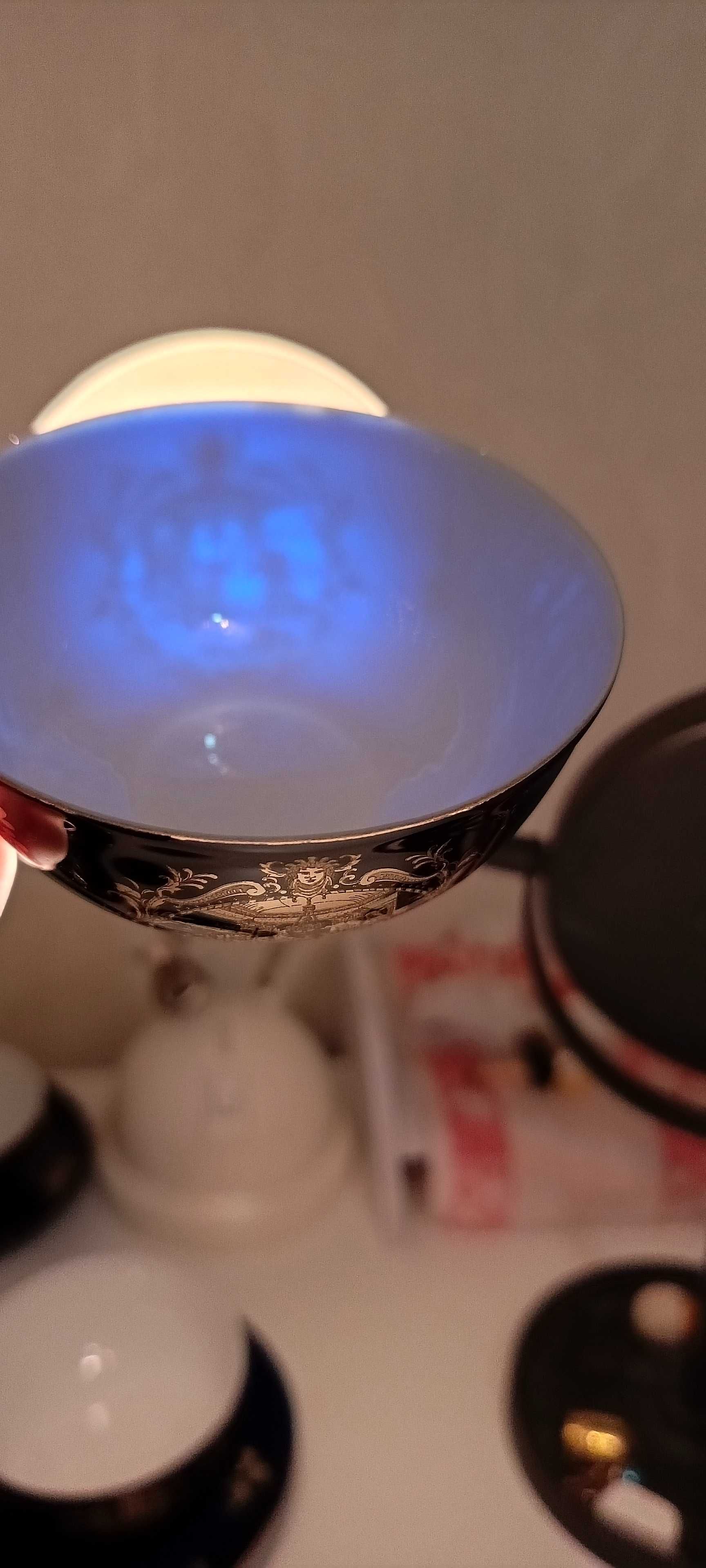 Продам сервиз фарфор костяной кобальт с золотом, "яичная скорлупа" нов