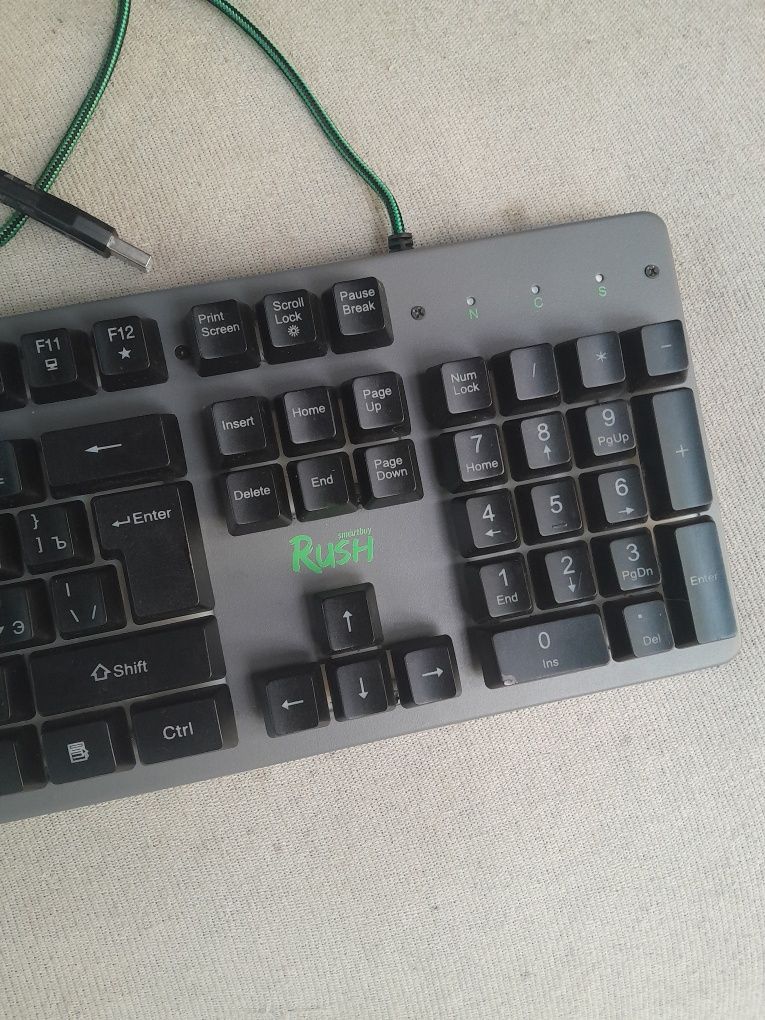 Клавиатура для компьютера и ноутбука игровая проводная USB подсветка