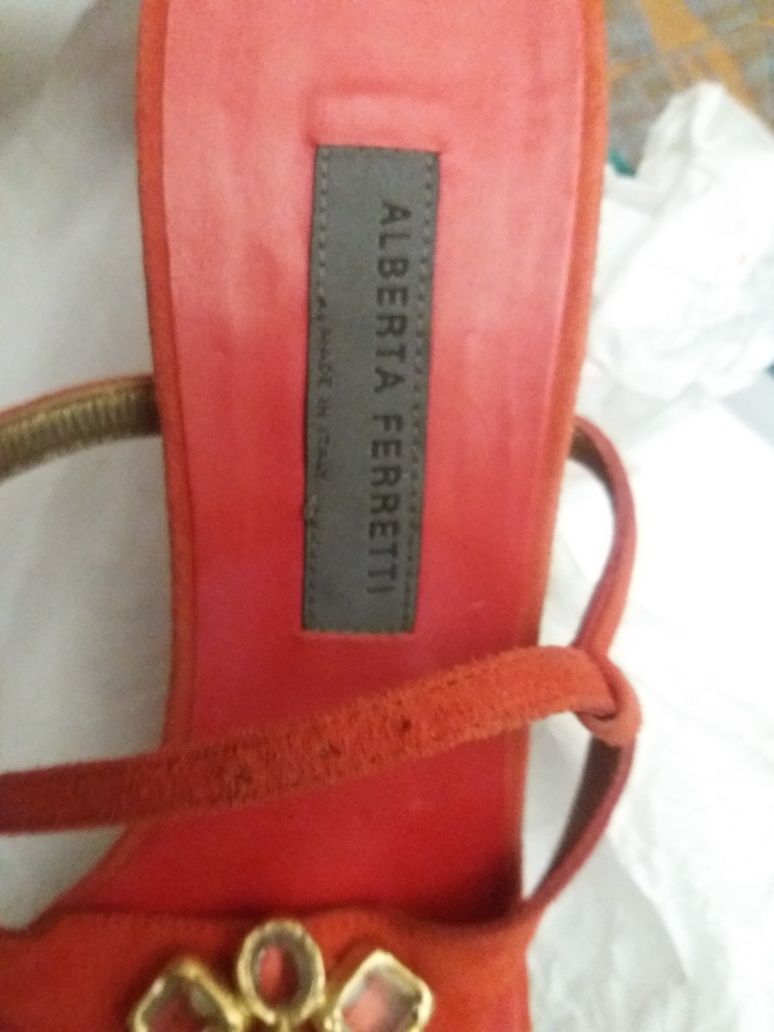 Брендовые туфли Италия Alberta Ferretty 38 р нат.кожа.Выставочные.Люкс