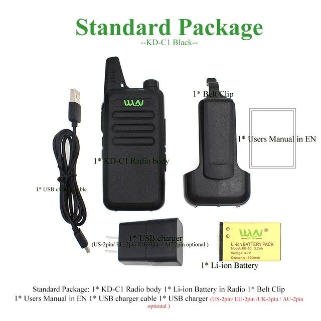 Хит продаж!  Портативная Рация WLN KD-C1  с Туре С рация!