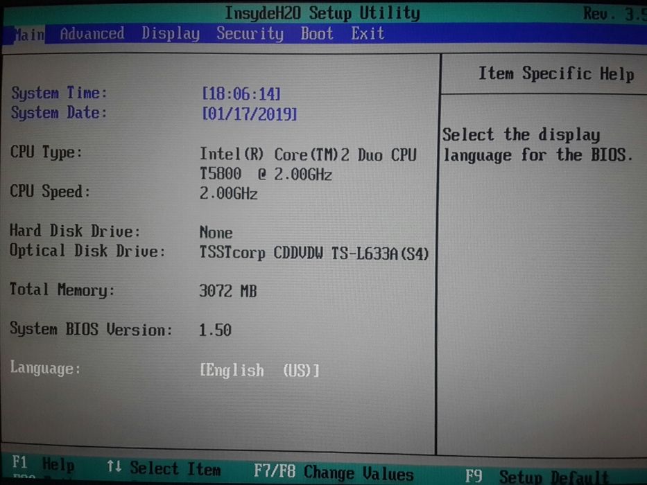 Toshiba 2.0GHz/озу 3Gb