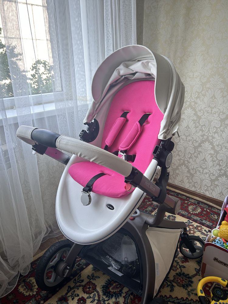 Коляска универсальная 2 в 1 Hot Mom F22, белый