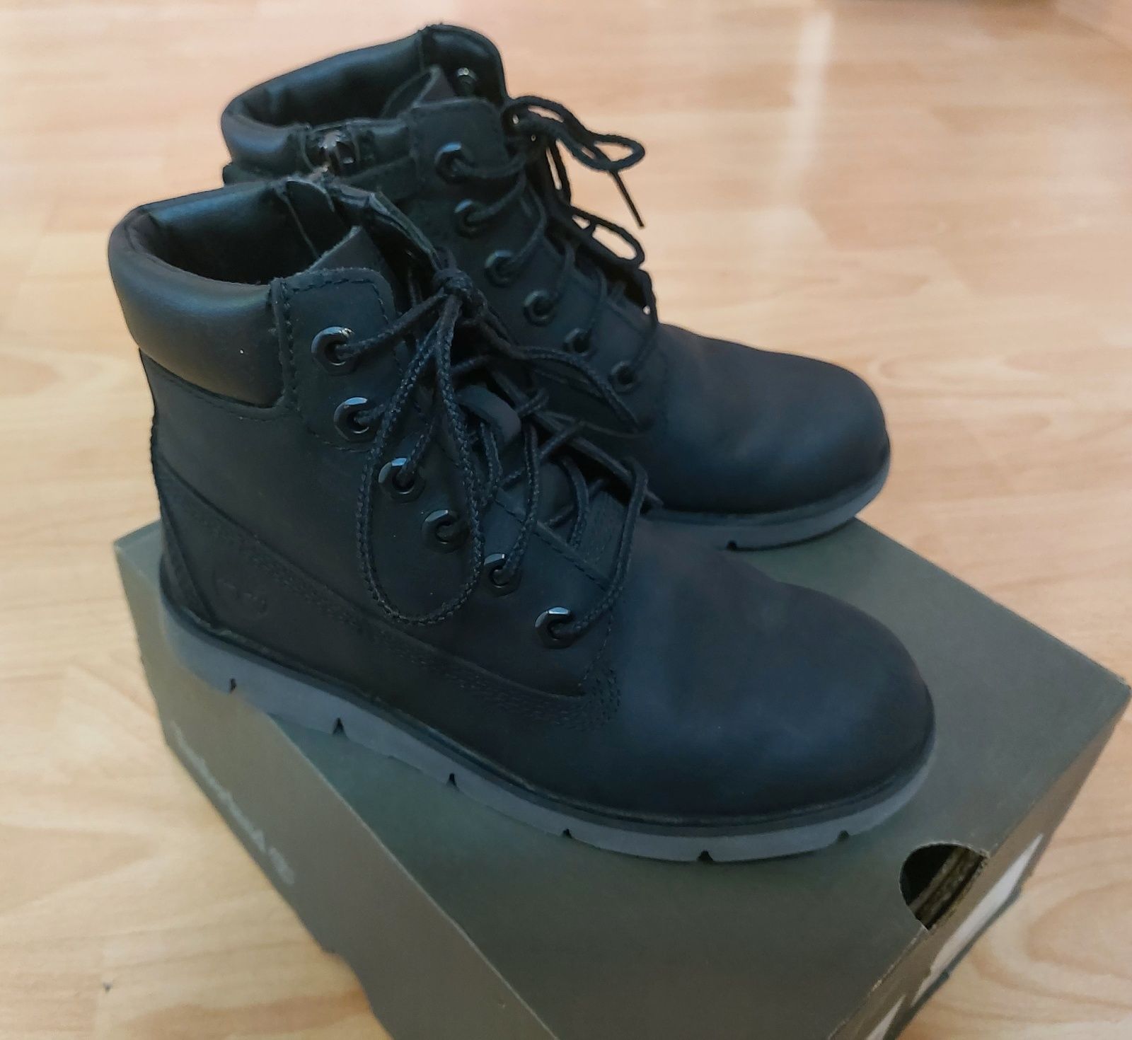 Ботинки кожаные Timberland, осень-весна, размер 32