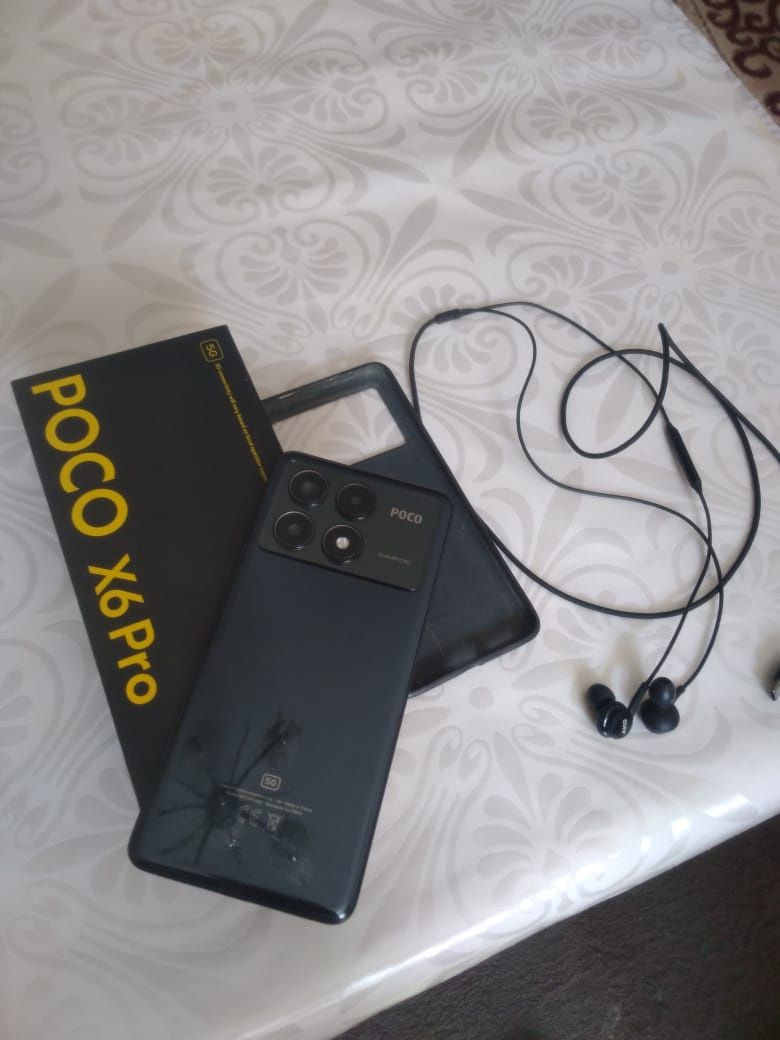 Poco x6 pro 512 gb 12+6 gb сатылады телефон жағдайы өтте жақсы