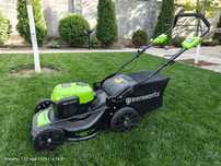 Газонокосилка аккумуляторная Greenworks 46cm, 40V, самоходная