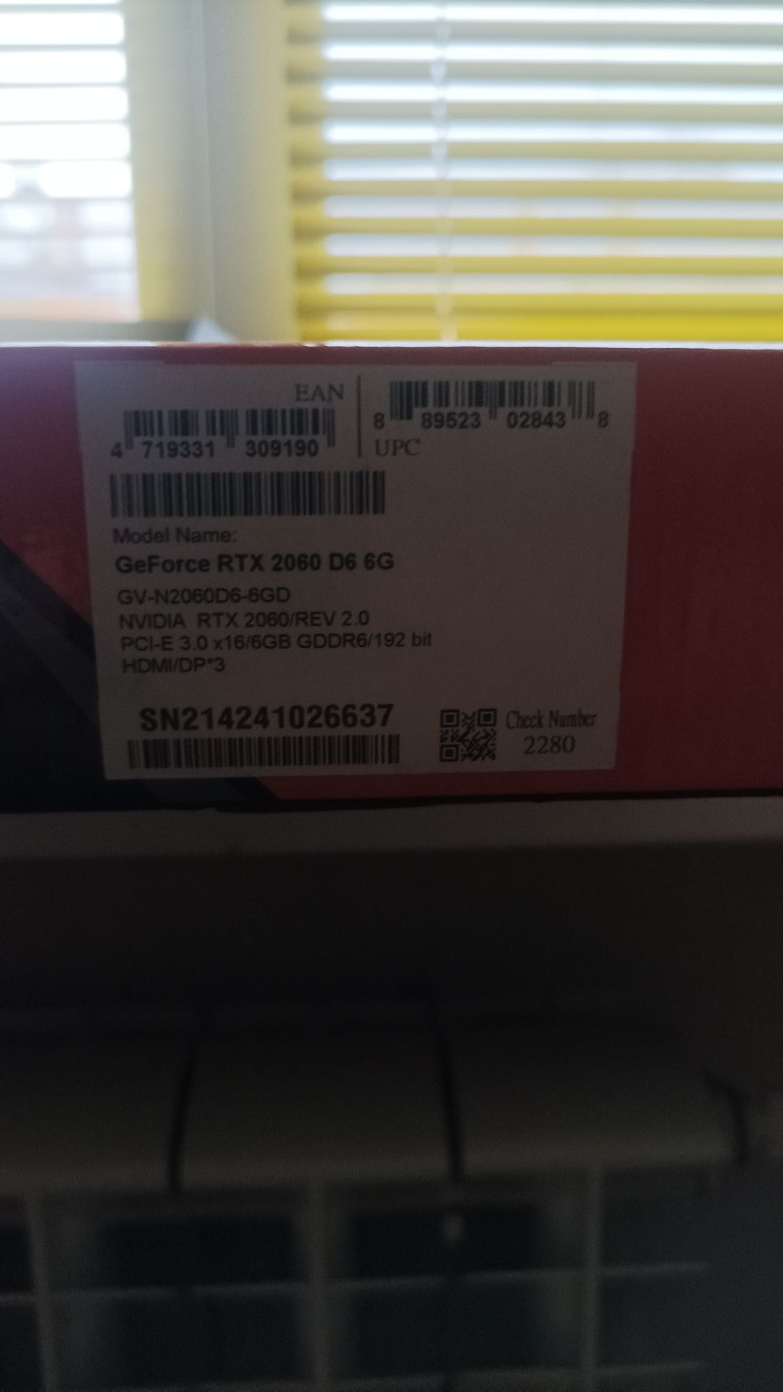 Продам видеокарту RTX 2060 6 GB