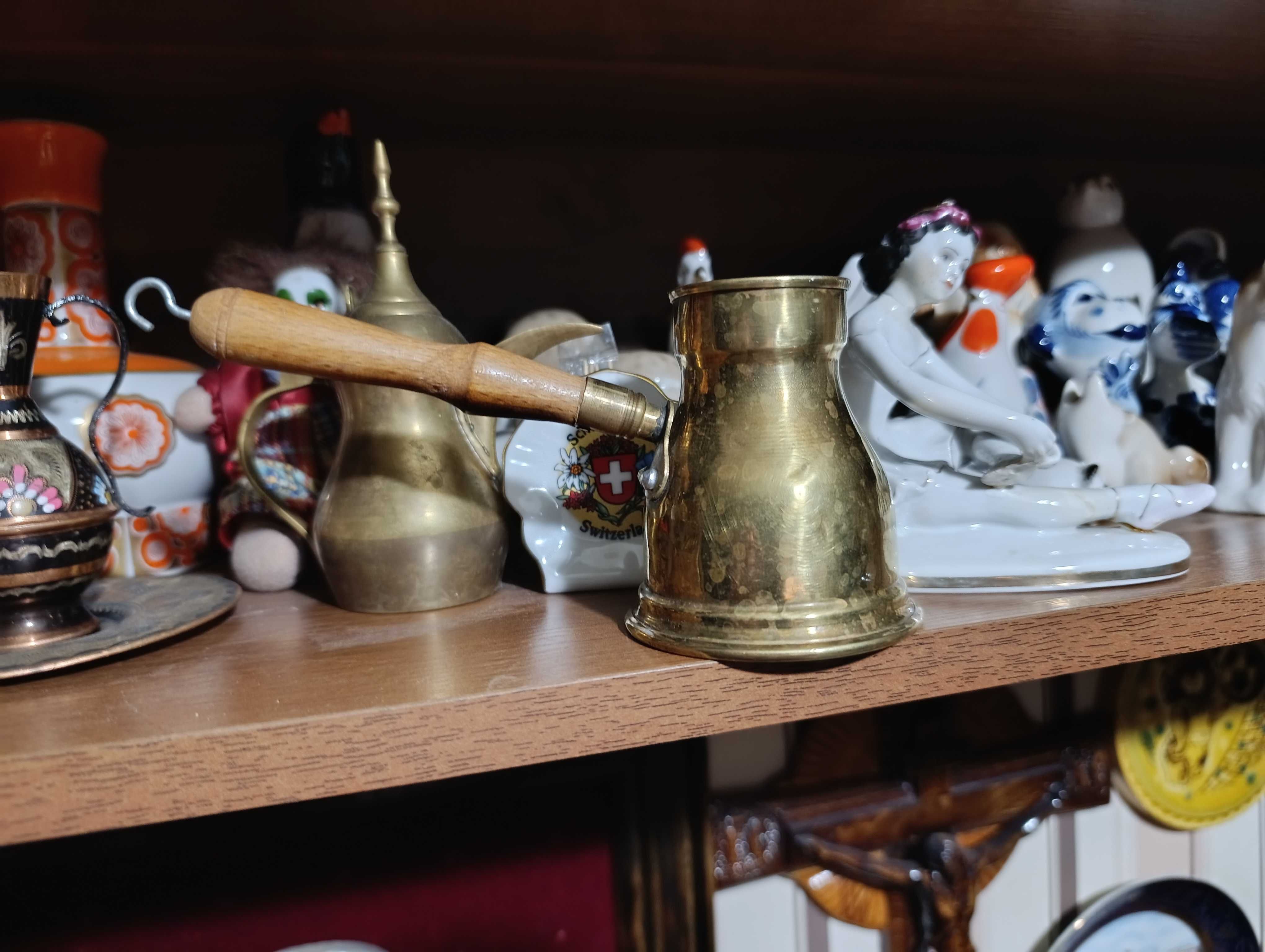 Турка для кофе медь латунь
