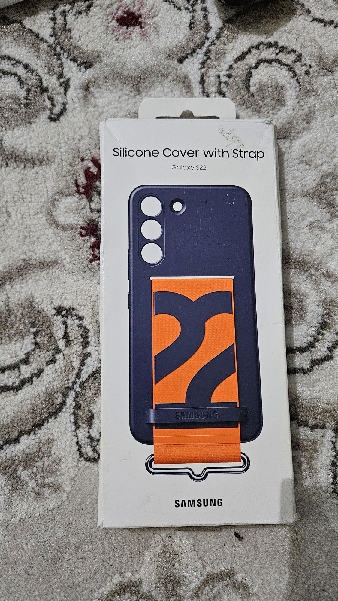 Чехол Samsung Silicone with Strap Cover EF для Galaxy S22