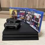 PlayStation 4 PRO (1000гб) , + 4 игры