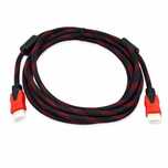 Кабель HDMI M - HDMI M, LAN, чёрно-красный, 1.5 м