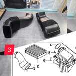 Гофра корпуса BMW X5 E53 M54