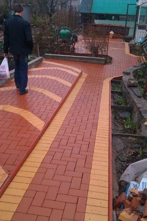 Вибропрессованная брусчатка.