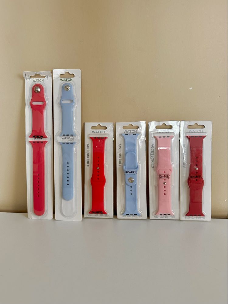 Ремешок силиконовый для часов Apple Watch 38/40/41/44/44/45/49 mm