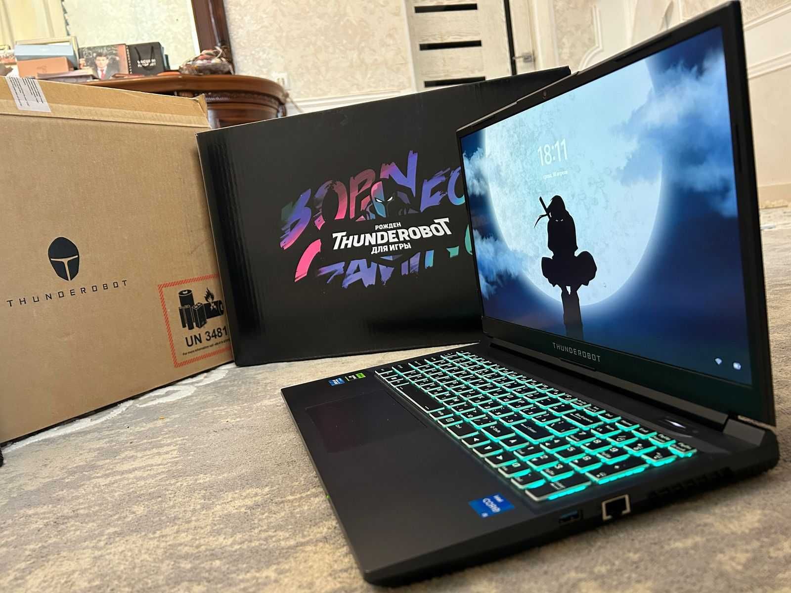 игровой ноутбук thunder robot i5-12450H/RTX3050,4GB/ОЗУ16GB. НОВЫЙ