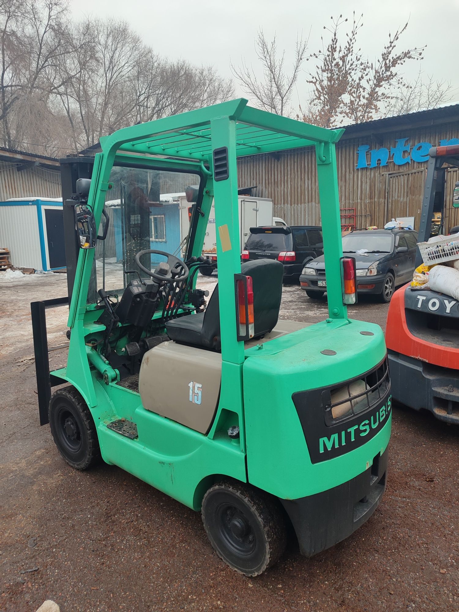 ЯПОНСКИЙ погрузчик Mitsubishi FG15 автомат