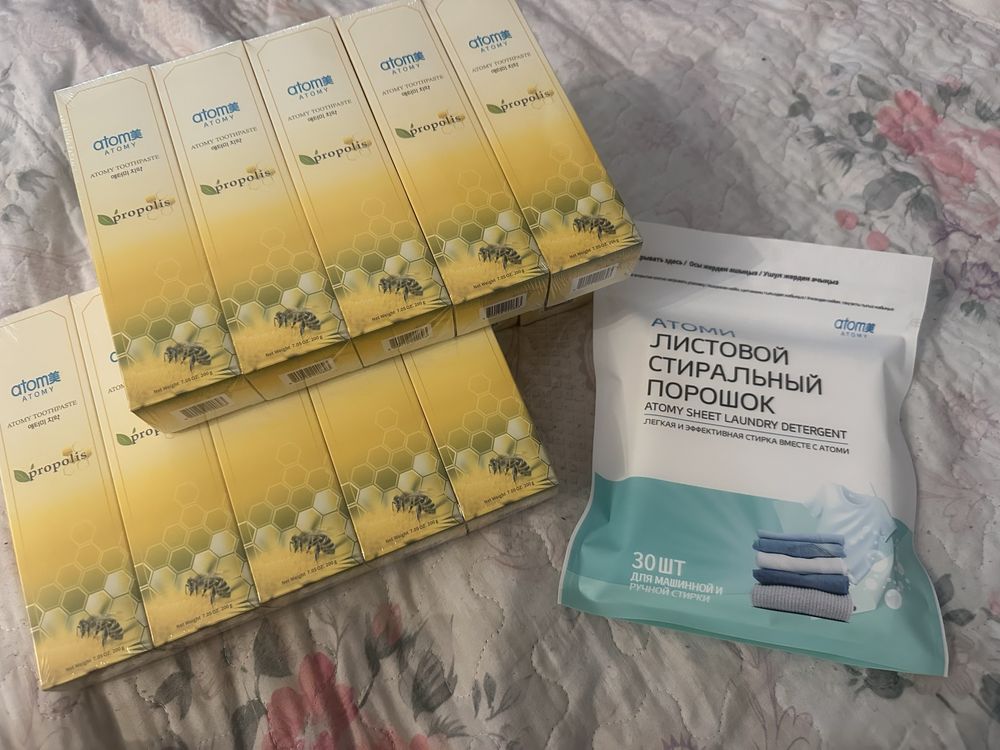 Зубная паста атоми !