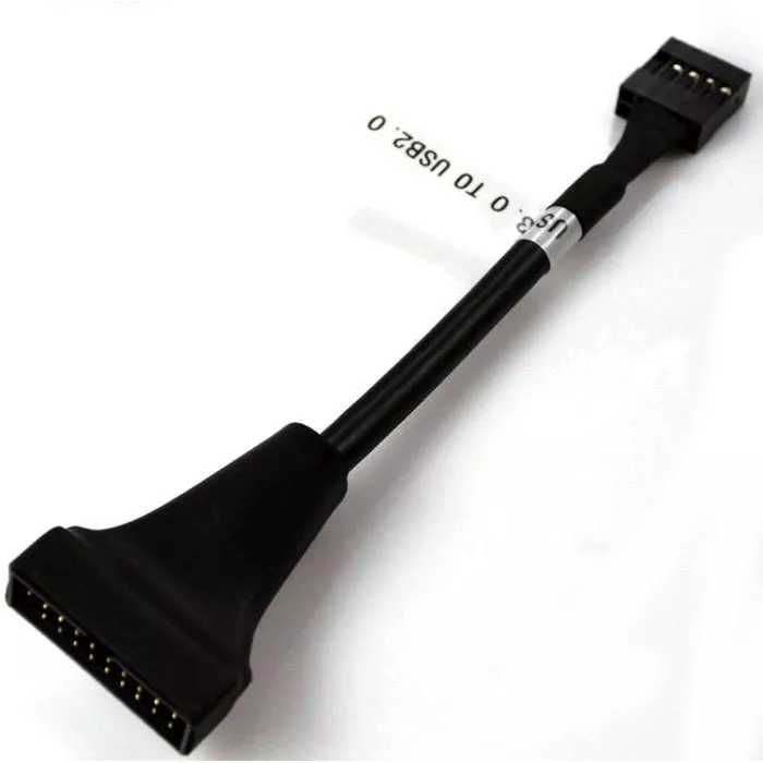 Шнур переходник USB 3.0 m 19pin  - USB 2.0 f 9pin